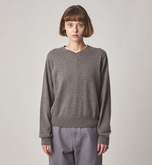 STEVEN ALAN「＜Steven Alan＞カシミヤ Vネック ニット」|ニット・セーター|