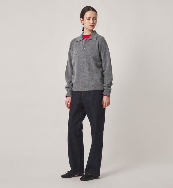 STEVEN ALAN「＜Steven Alan＞ウール カシミヤ ポロカラー ニット」|ニット・セーター|
