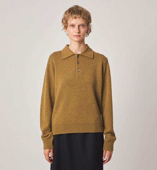 STEVEN ALAN「＜Steven Alan＞ウール カシミヤ ポロカラー ニット」|ニット・セーター|
