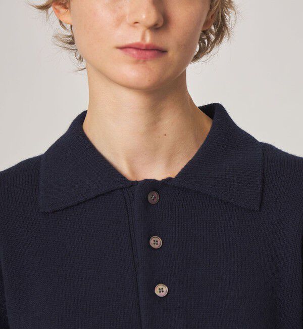 STEVEN ALAN「＜Steven Alan＞ウール カシミヤ ポロカラー ニット」|ニット・セーター|