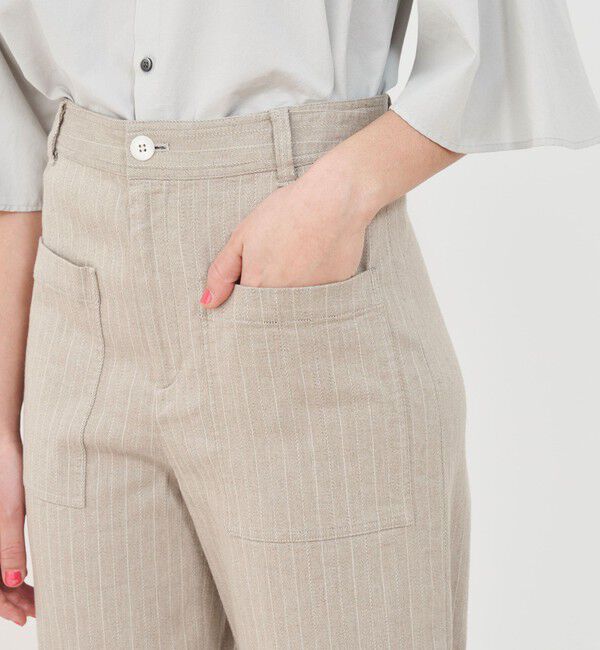 GALERIE VIE「コットンリネンストレッチ クロップドパンツ」|その他|
