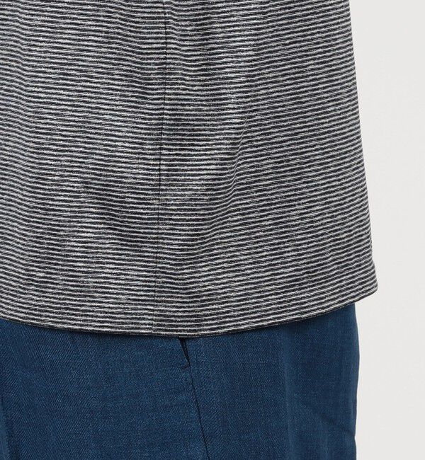TOMORROWLAND MENS「シルクコットン ボーダー ハーフスリーブ カットソー BOTTO GIUSEPPE」|Tシャツ・カットソー|