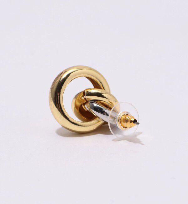 TOMORROWLAND GOODS「Kenneth Jay Lane G&S Knot Top Hoops ピアス」|ピアス|