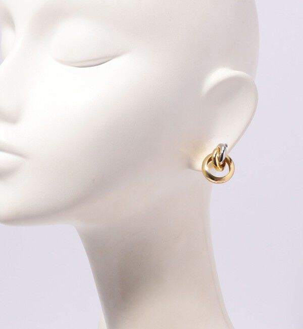 TOMORROWLAND GOODS「Kenneth Jay Lane G&S Knot Top Hoops ピアス」|ピアス|