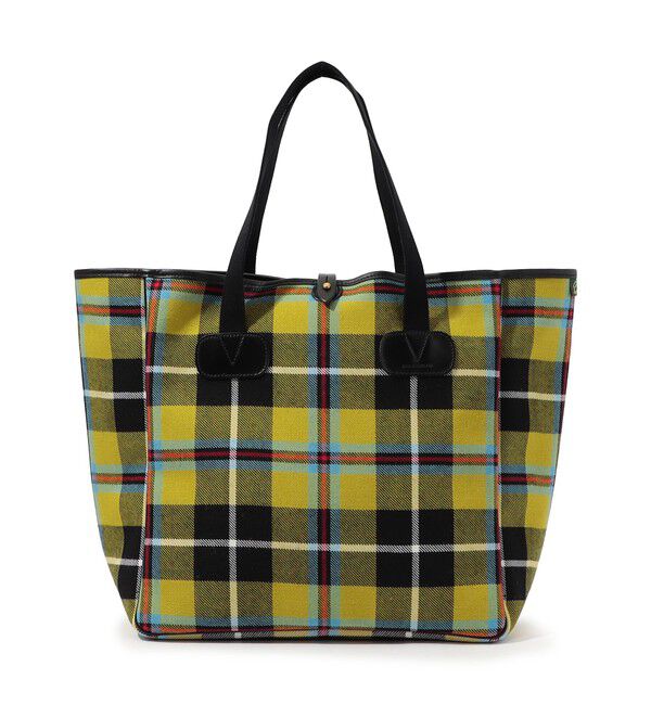 TOMORROWLAND GOODS「BRADY SMALL CARRYALL LOCHCARRON ウール タータンチェック トートバッグ」|トートバッグ|26 オレンジ系