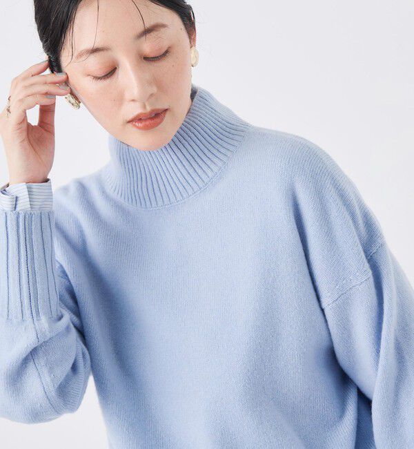 NOLLEY'S sophi「【BECシリーズ】カシミヤ混紡毛ハイネックプルオーバー」|ニット・セーター|