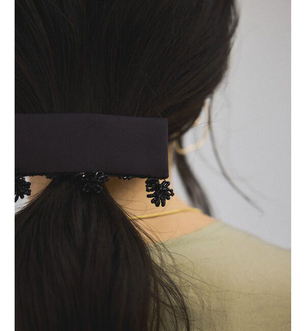 SALON adam et rope'「【SERA STUDIO（セーラスタジオ）】FABRIC HAIR CLIP / ヘアクリップ」|ヘアバンド|ブラウン系(22)