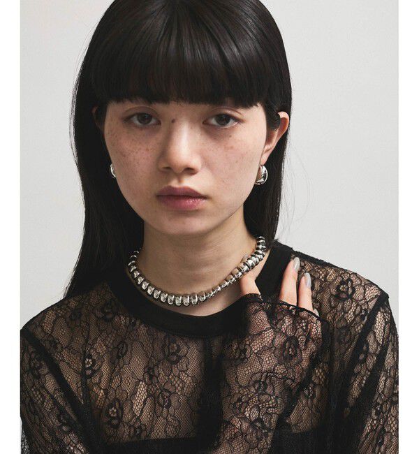 ADAM ET ROPE'「LES BIJOUX スクエアチェーンネックレス」|ネックレス|
