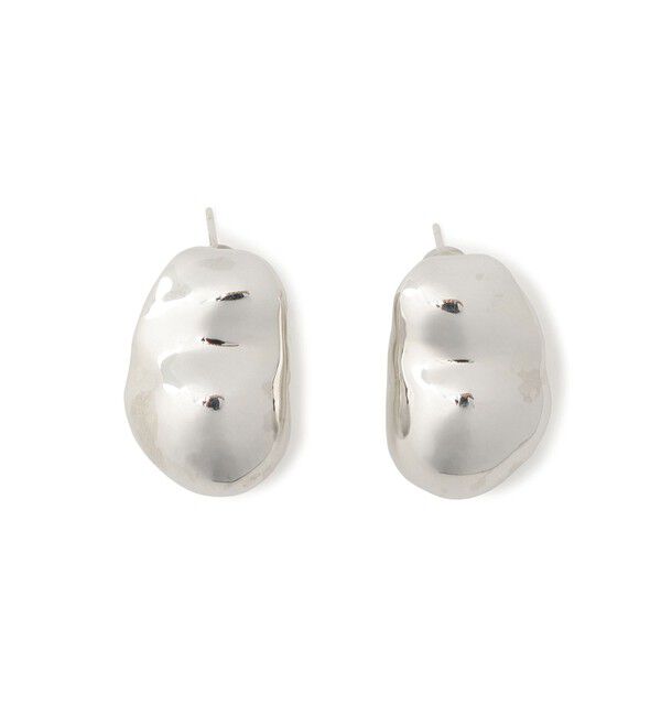 ADAM ET ROPE'「【EMOELLE】pearl shaped silver pierced earrings」|ピアス|
