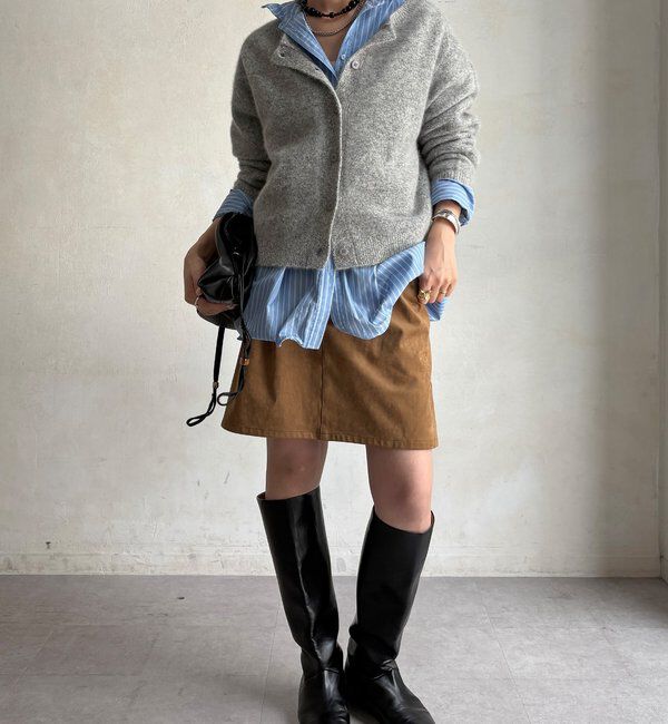  「【暖かく優しい着心地】ファーウール2wayカーディガン」|カーディガン|