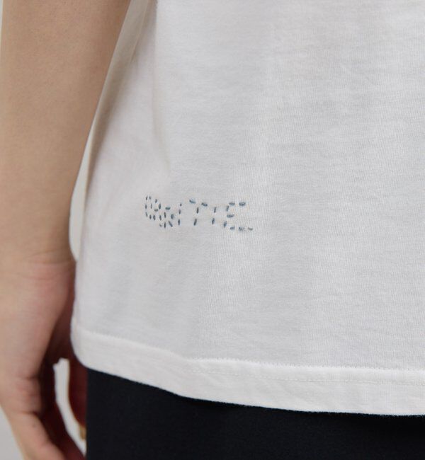  「【Dhritie】リーフ刺繍Tee」|Tシャツ・カットソー|