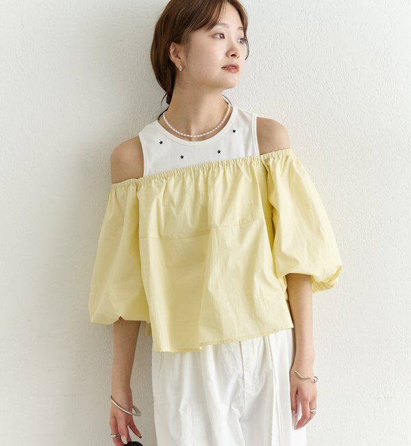  「オフショル袖バルーンブラウス」|シャツ・ブラウス|