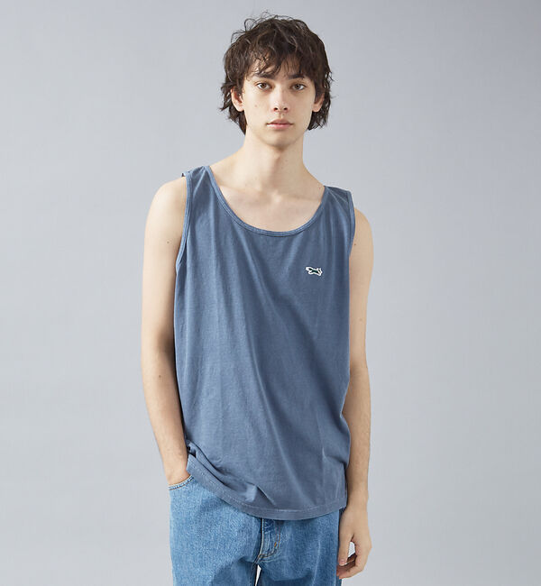 ABAHOUSE「【PENNEYS / ペニーズ】THE FOX ガーメントダイ タンクトップ /」|キャミソール|ネイビー