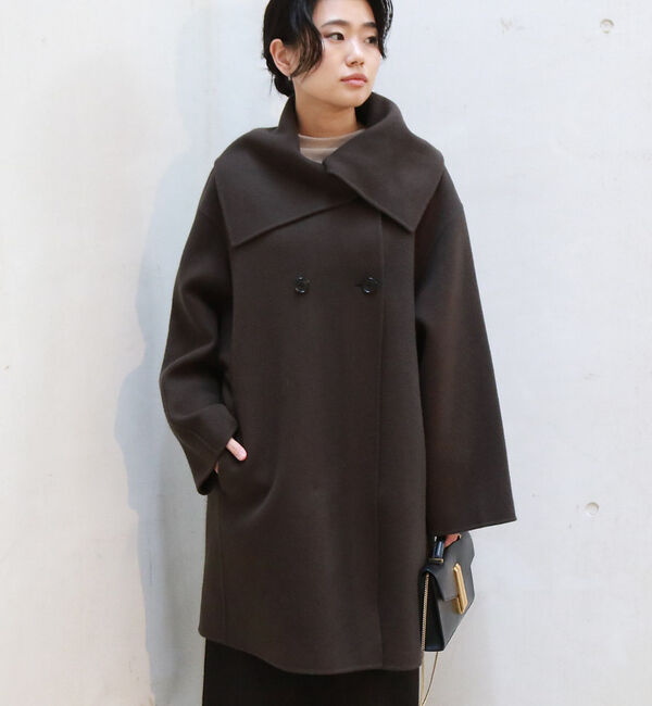 Rouge vif「ウール混オーバーカラーリバーコート」|その他|