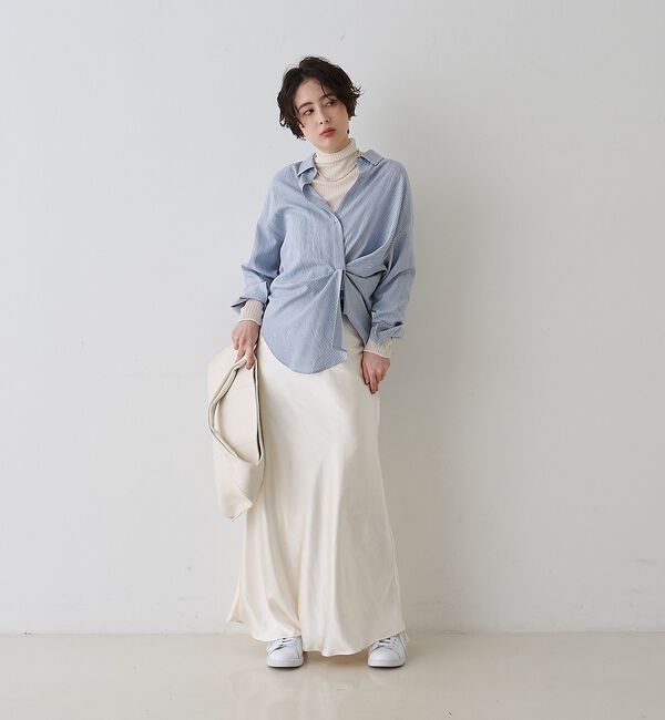 Rouge vif「防縮Wシアータートルリブニット」|ニット・セーター|