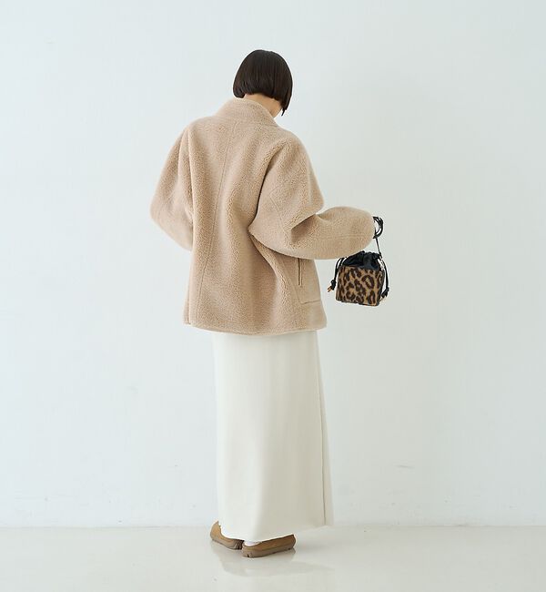 Rouge vif「【2サイズ展開】2WAYスタンドカラースエードライクリバーシブルボアコート」|その他|