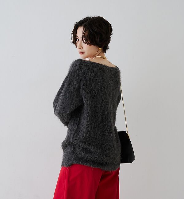 Rouge vif「モヘア混シャギーニットプルオーバー」|ニット・セーター|