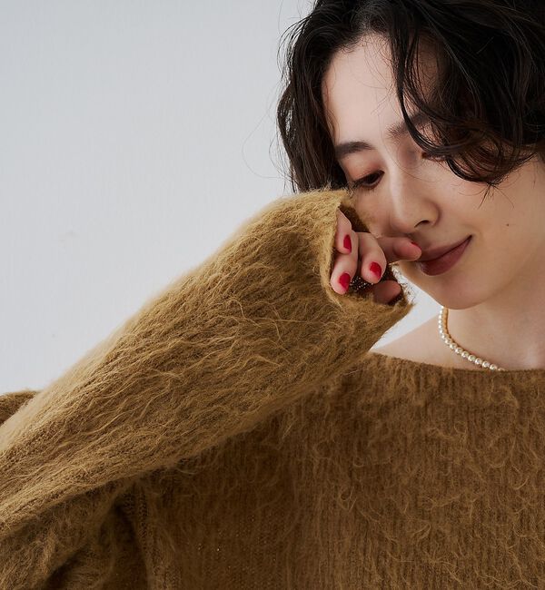 Rouge vif「モヘア混シャギーニットプルオーバー」|ニット・セーター|