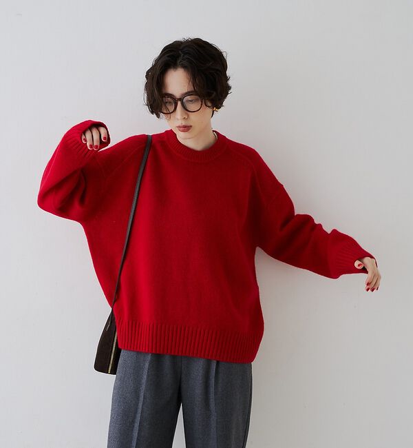 Rouge vif「クィーンズタウンウールクルーネックニットプルオーバー」|ニット・セーター|