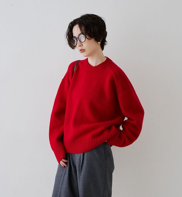 Rouge vif「クィーンズタウンウールクルーネックニットプルオーバー」|ニット・セーター|