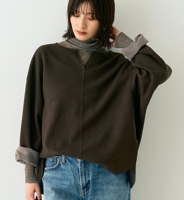 Rouge vif「【定番人気】シアータートルネックリブニット」|ニット・セーター|