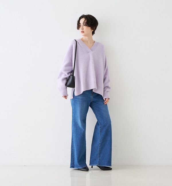 Rouge vif「【定番人気 / 2026AW新作】フォックスウールVネックニットプルオーバー/ホ」|ニット・セーター|