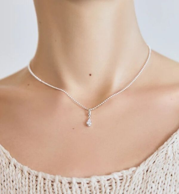 Rouge vif「【TEN./テン】ボライドチャーム SV / シルバー キュービックジルコニア」|ネックレス|
