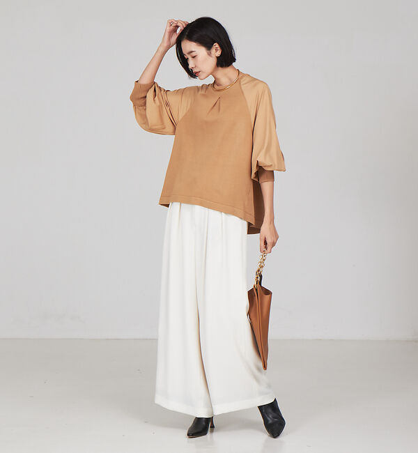 qualite「ストレッチサテンワイドパンツ」|その他|