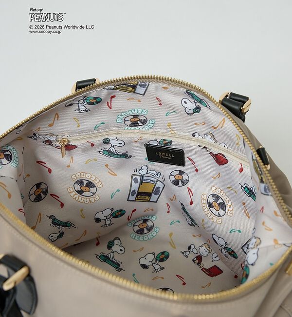 LOWELL things「【PEANUTS&times;LOWELL Things】スヌーピーコラボ 2WAYボストン」|ボストンバッグ|