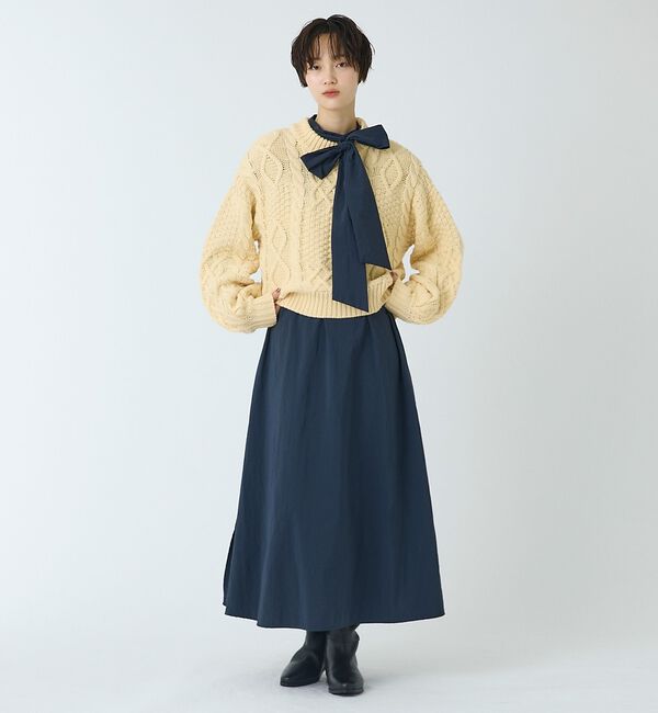 abahouse mavie「【ベッキーコラボ】ケーブル編みニット」|ニット・セーター|