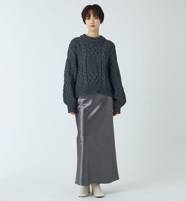 abahouse mavie「【ベッキーコラボ】ケーブル編みニット」|ニット・セーター|