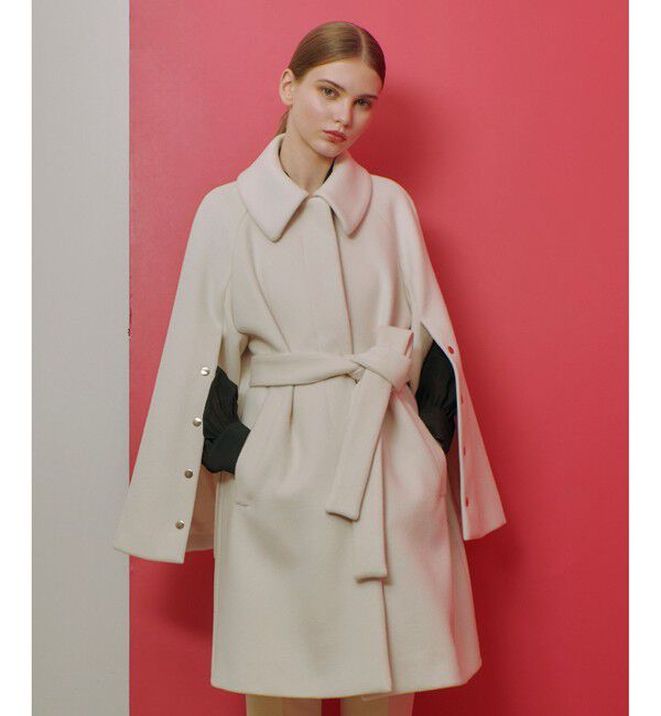 LOULOU WILLOUGHBY「【LOULOU WILLOUGHBY】シャルムビーバーステンカラーコート」|ダッフルコート|