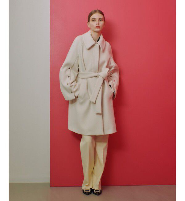 LOULOU WILLOUGHBY「【LOULOU WILLOUGHBY】シャルムビーバーステンカラーコート」|ダッフルコート|