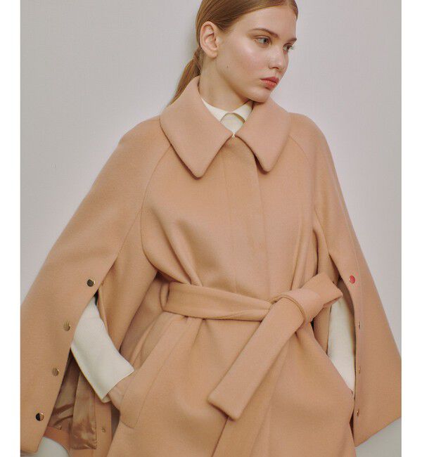 LOULOU WILLOUGHBY「【LOULOU WILLOUGHBY】シャルムビーバーステンカラーコート」|ダッフルコート|