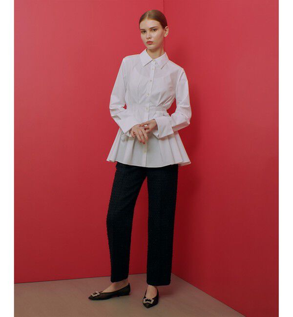 LOULOU WILLOUGHBY「【LOULOU WILLOUGHBY】タックシェイプシャツ」|シャツ・ブラウス|