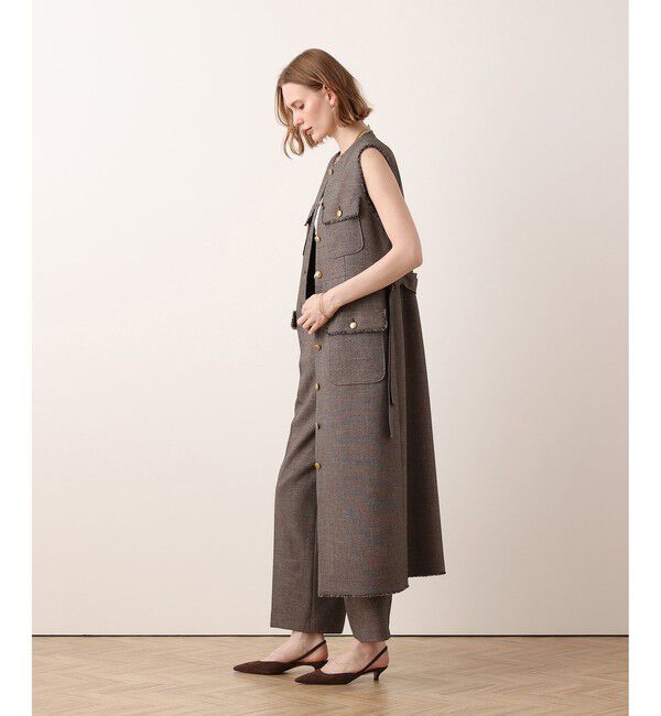 allureville「【Oggi.jp掲載】PLUM MIX フリンジワンピース」|ワンピース|