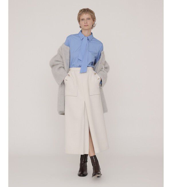 allureville「カシミヤブレンドファー加工コート」|ダッフルコート|