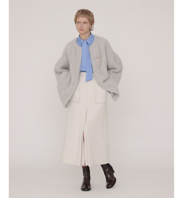 allureville「カシミヤブレンドファー加工コート」|ダッフルコート|