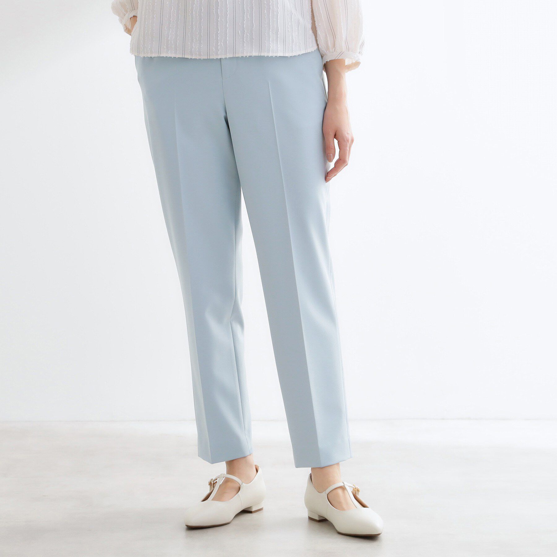 Reflect「【私のパンツ】ベーシックテーパードパンツ」|その他|サックスブルー(09