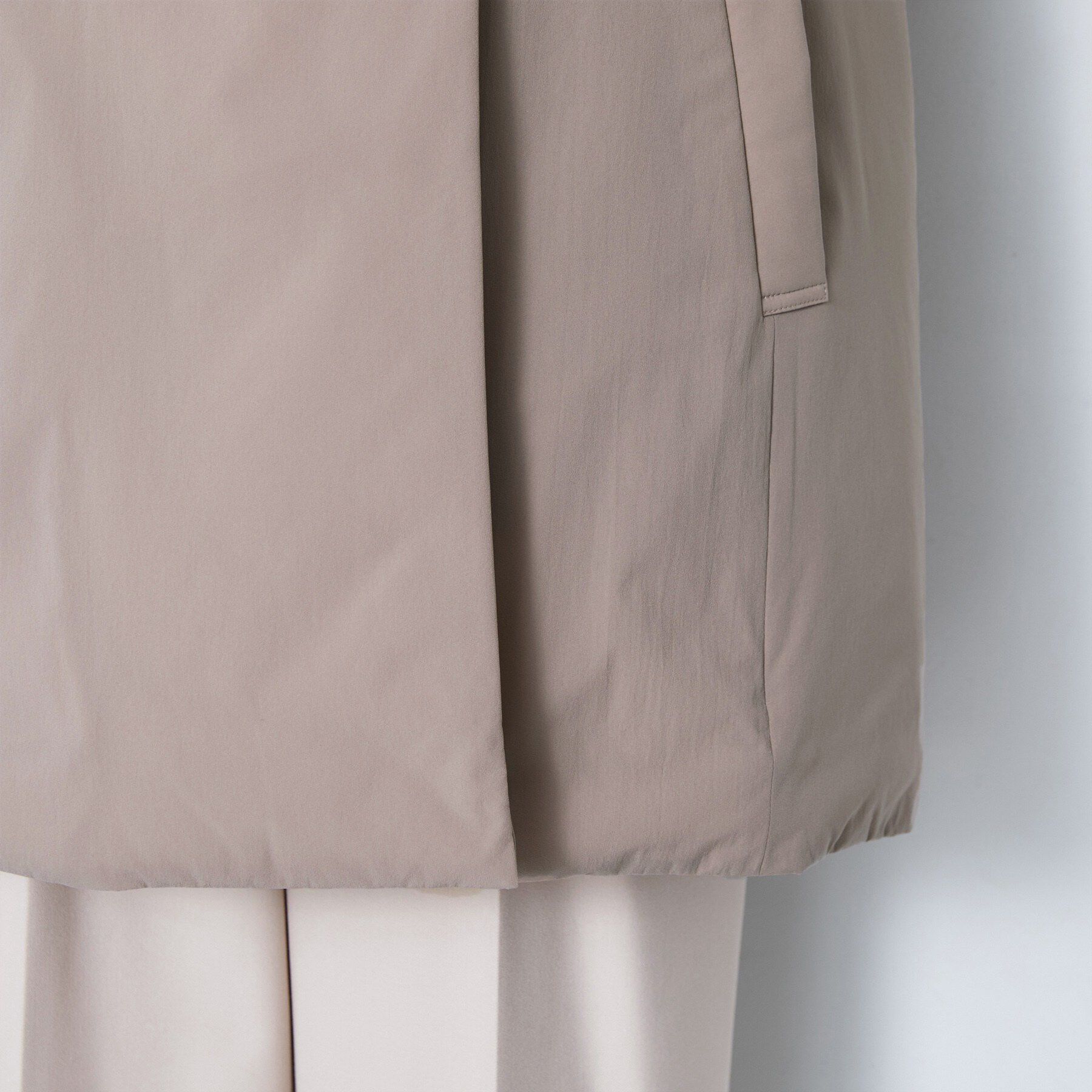 Reflect「【手洗い／撥水／保湿】ショールカラー 中綿入りコート」|チェスターコート|