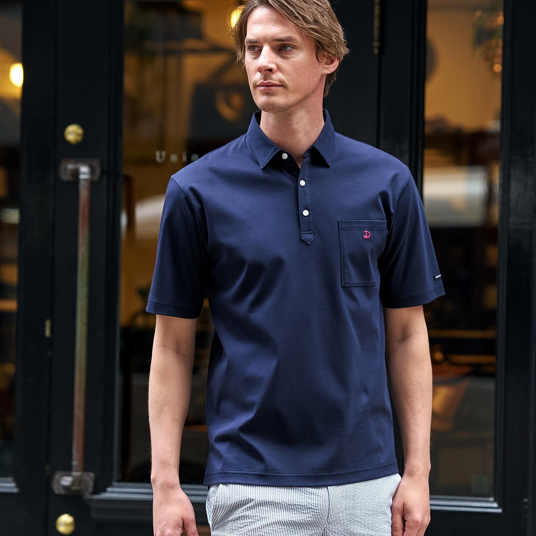 DRESSTERIOR「【接触冷感/抗菌防臭/消臭/Safari5月号掲載】ICE CLEAR COTTON オーバーフィッ」|ポロシャツ|