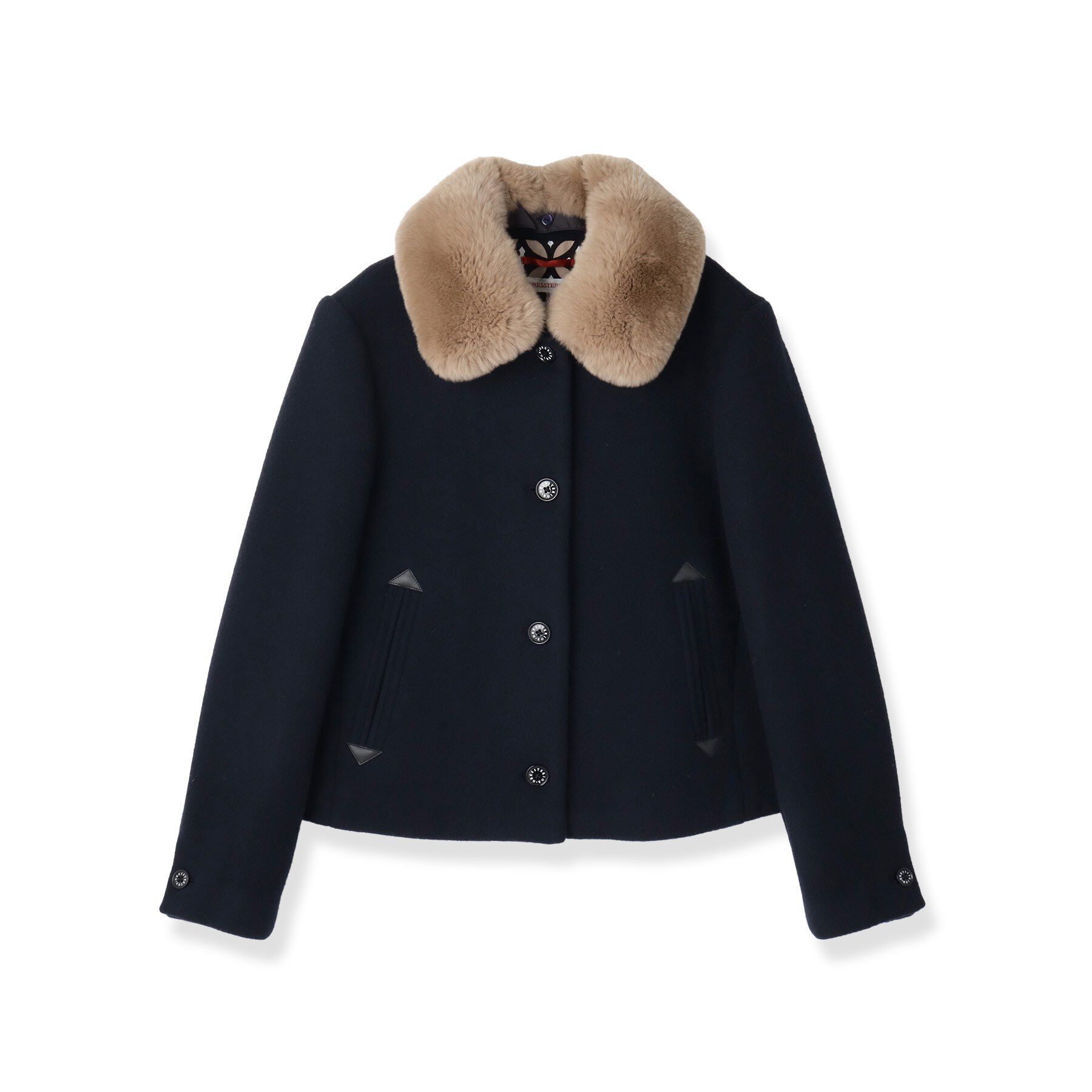 DRESSTERIOR「【リアルファー/取り外し可】デチャッタブルファージャケットデチャッタブルファージャケット」|ブルゾン・スタジャン|