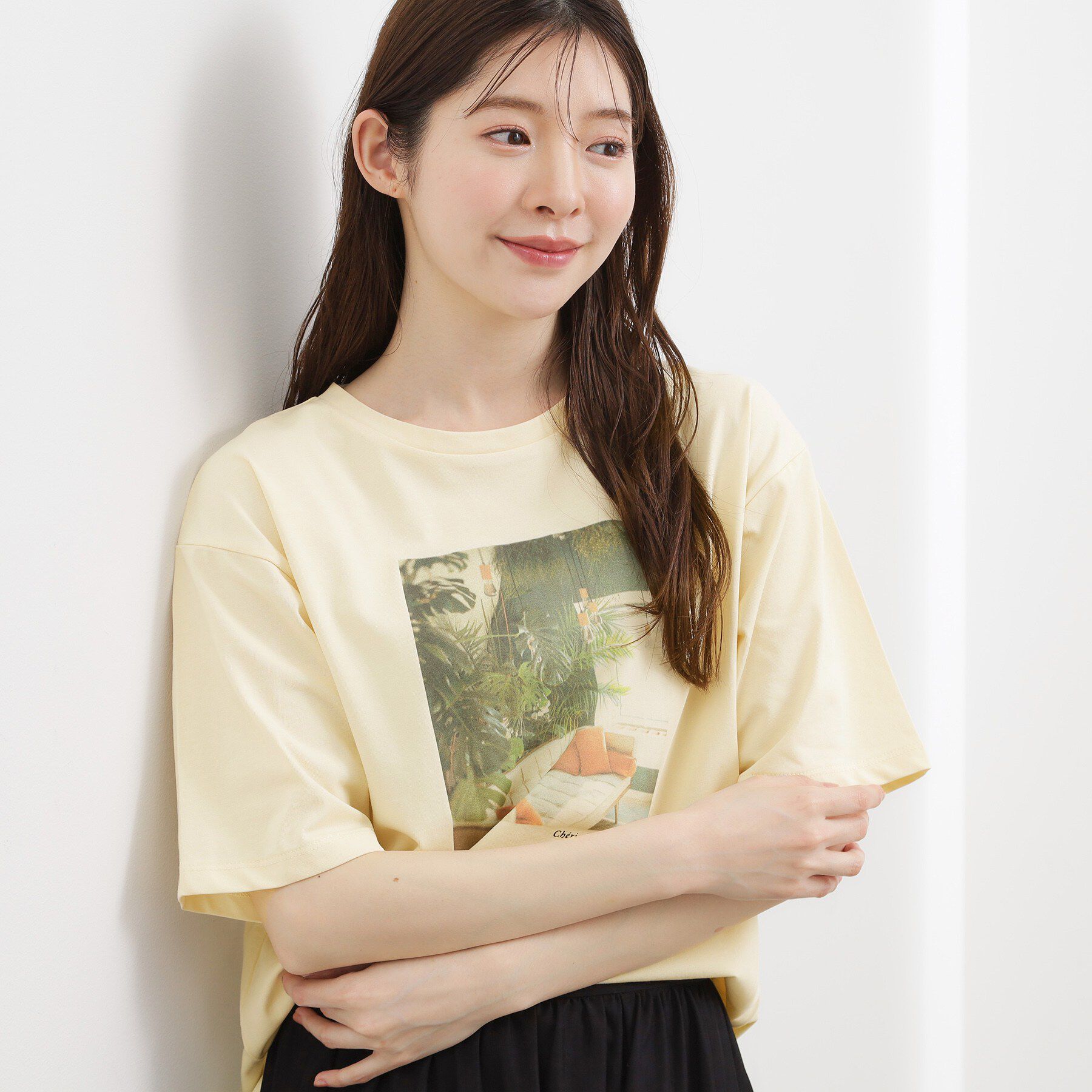 grove「【UVカット/接触冷感】プリントアソート5分袖Tシャツ」|Tシャツ・カットソー|