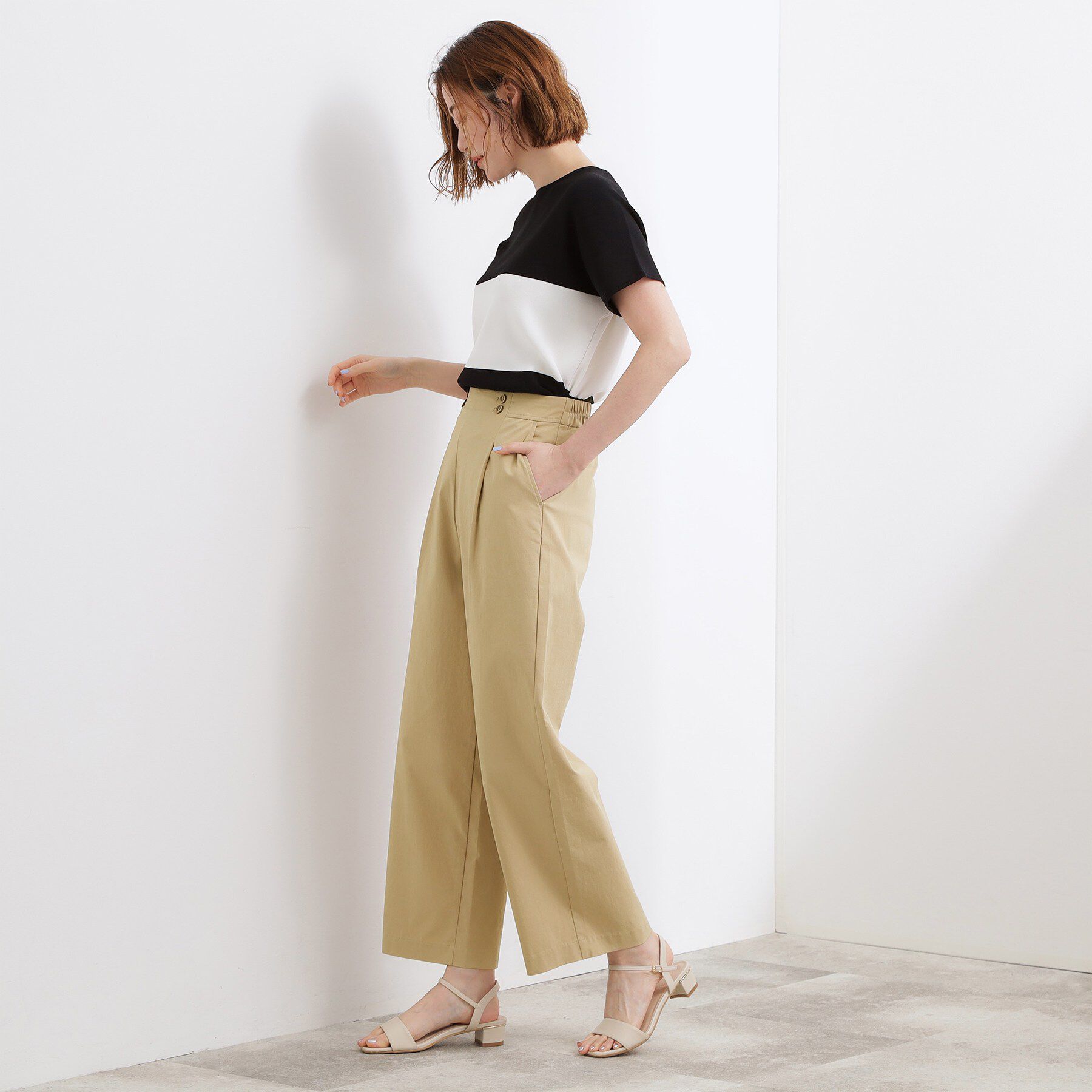 grove「【シリーズ累計13万枚/UVケア】ハイパーストレッチ ワイドクロップドパンツ」|その他|