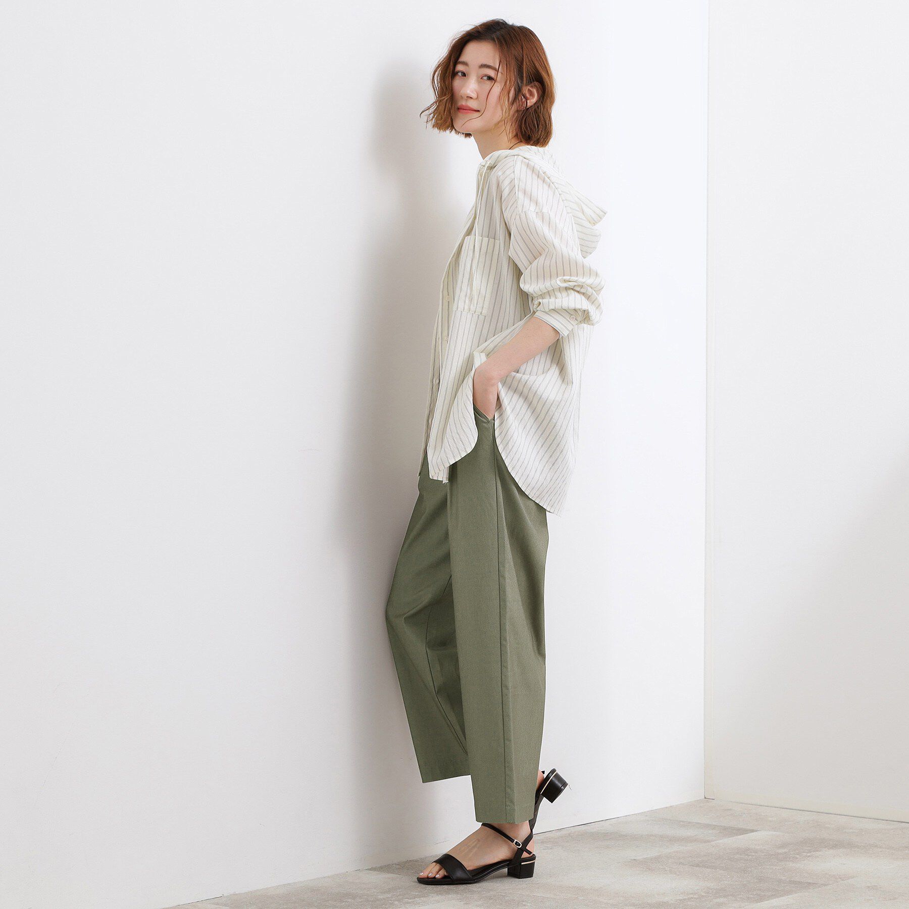grove「【シリーズ累計13万枚/UVケア】ハイパーストレッチ ワイドクロップドパンツ」|その他|
