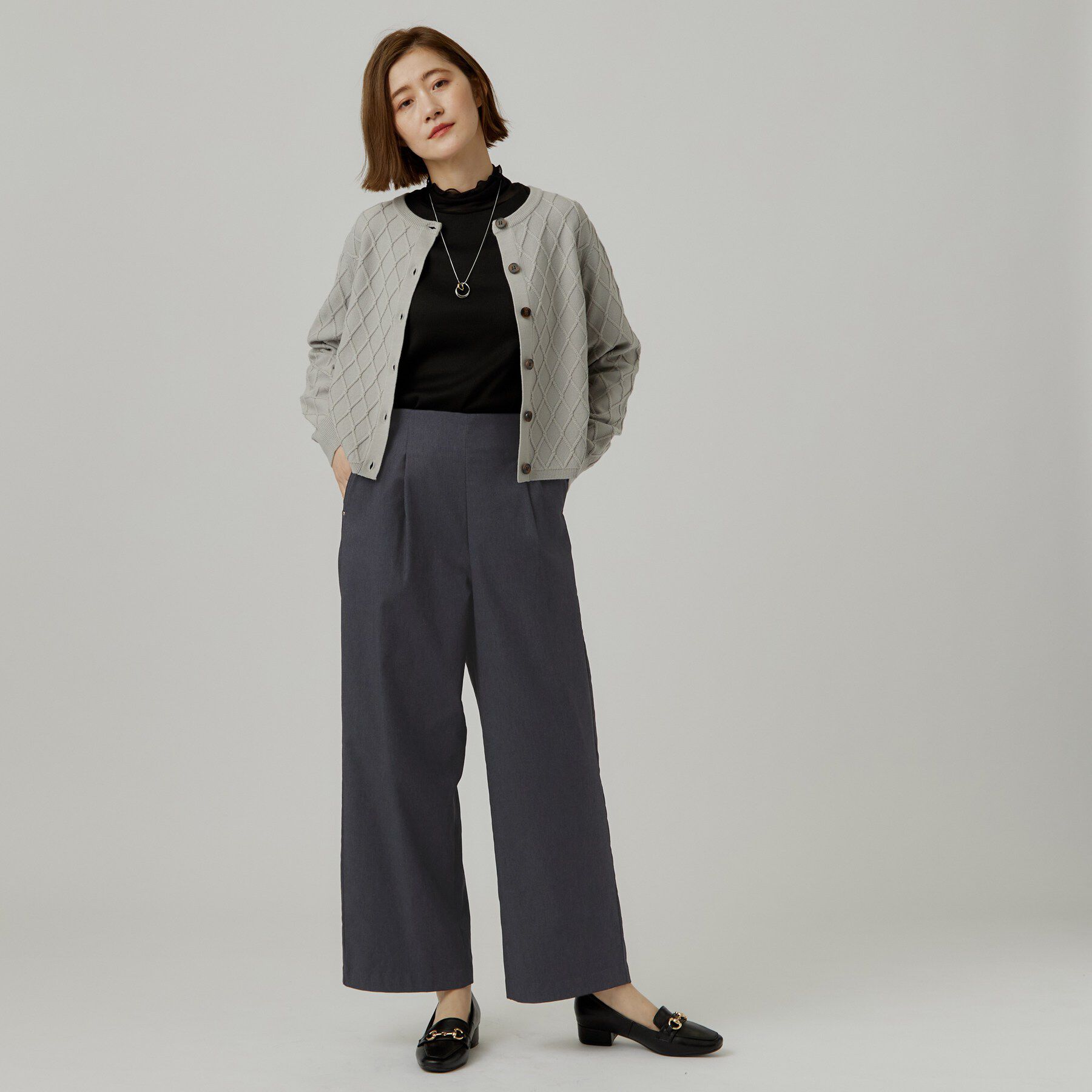 grove「【裏起毛】ハイパーストレッチワイドパンツ」|その他|