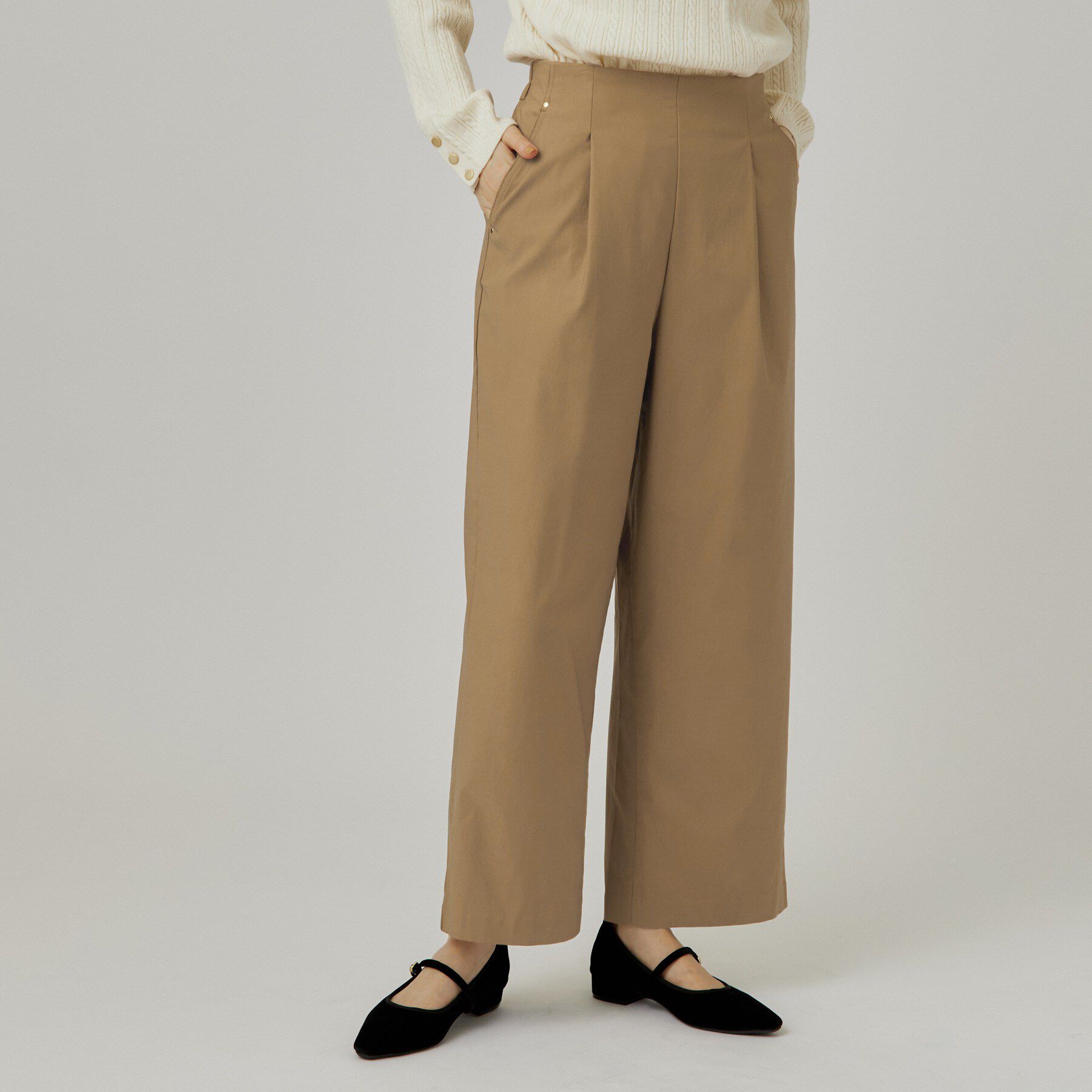 grove「【裏起毛】ハイパーストレッチワイドパンツ」|その他|