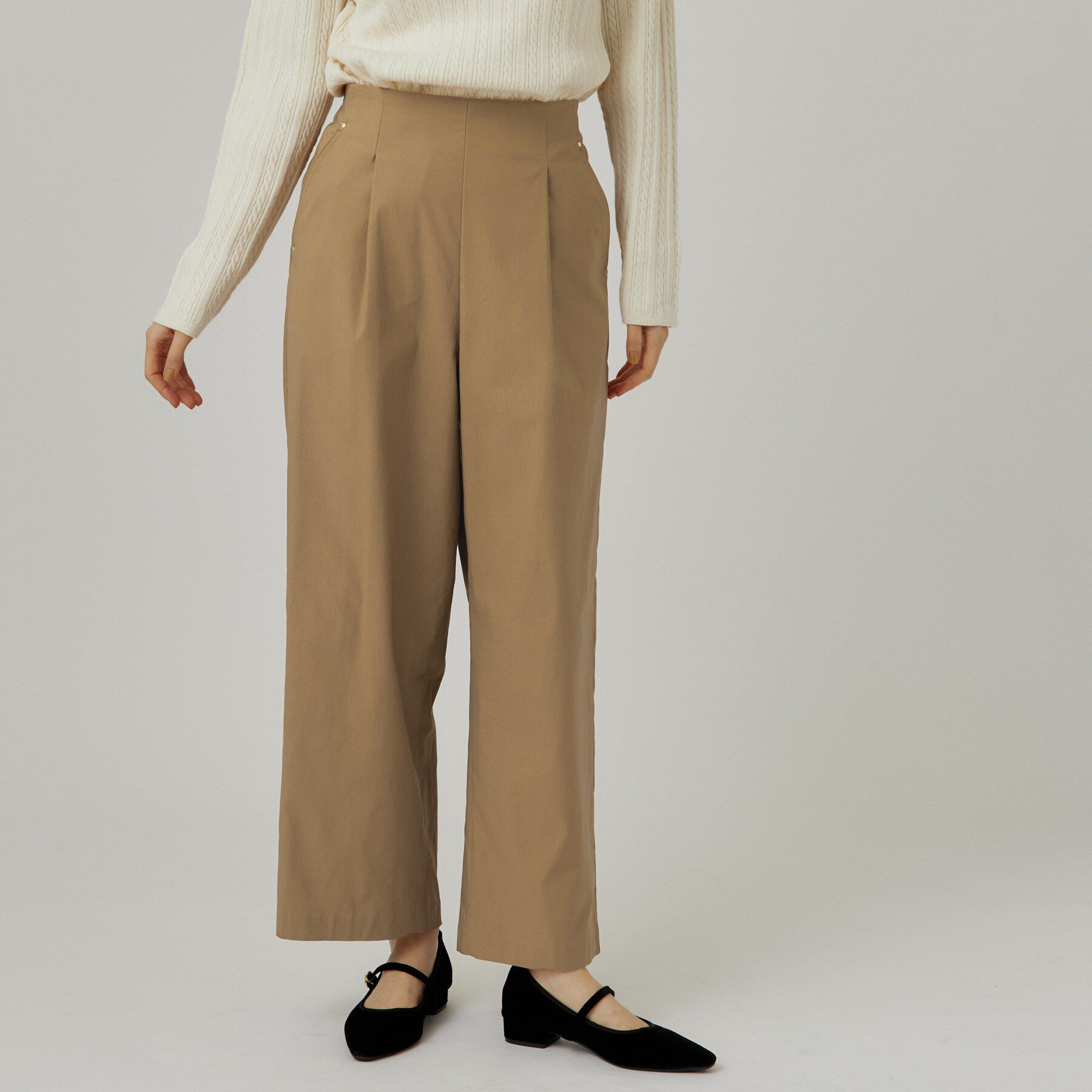 grove「【裏起毛】ハイパーストレッチワイドパンツ」|その他|