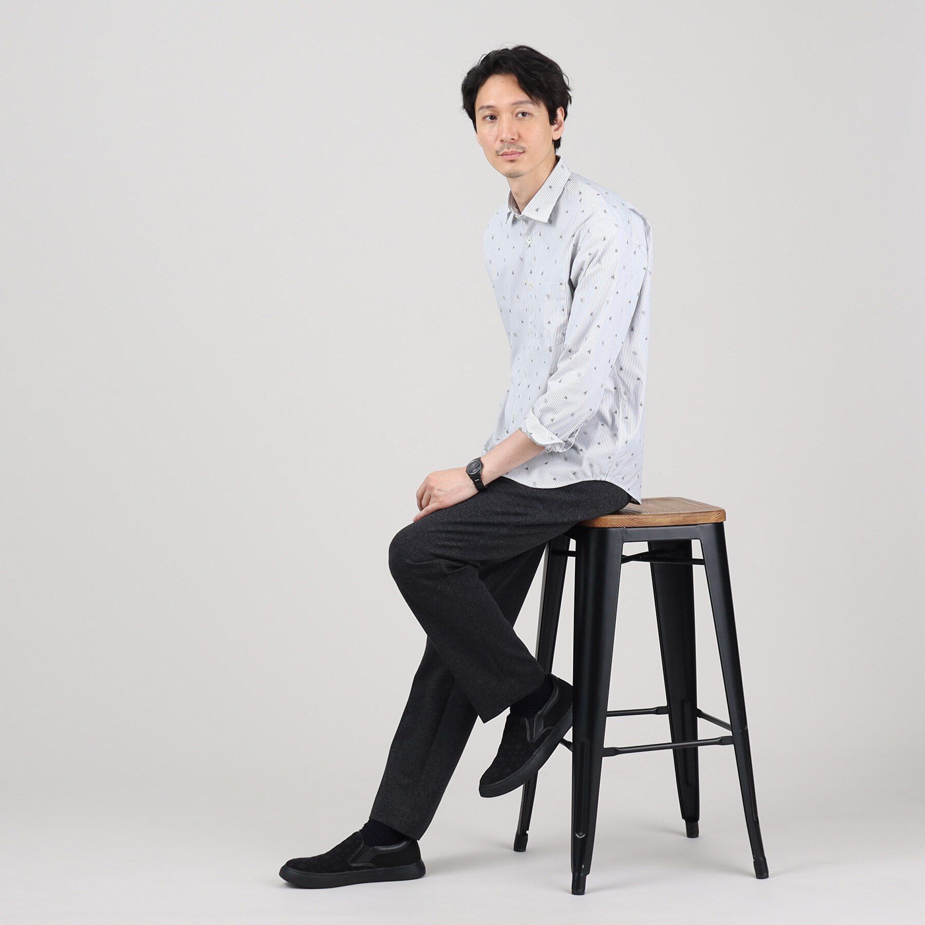 TAKEO KIKUCHI「【Sサイズ～】メランジ ストレッチ ジャージー スラックス」|その他|