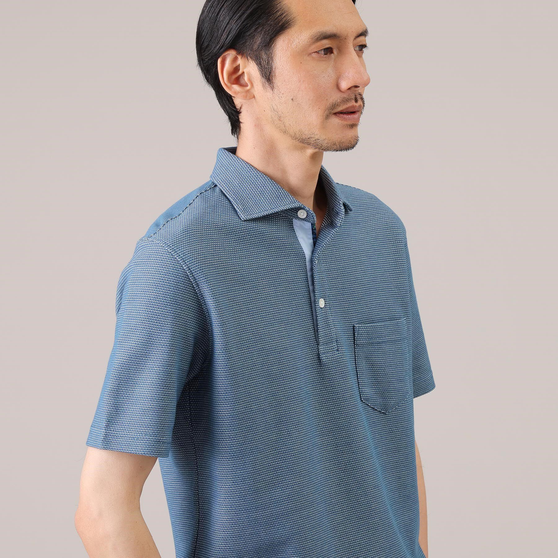 TAKEO KIKUCHI「【抗菌防臭／9色5サイズ展開】ハニカムメランジ ポロシャツ」|ポロシャツ|